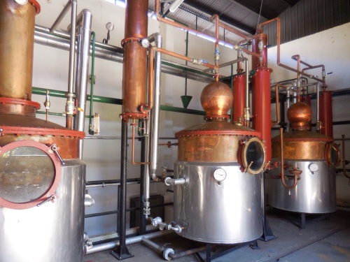 Pisco distillation vats